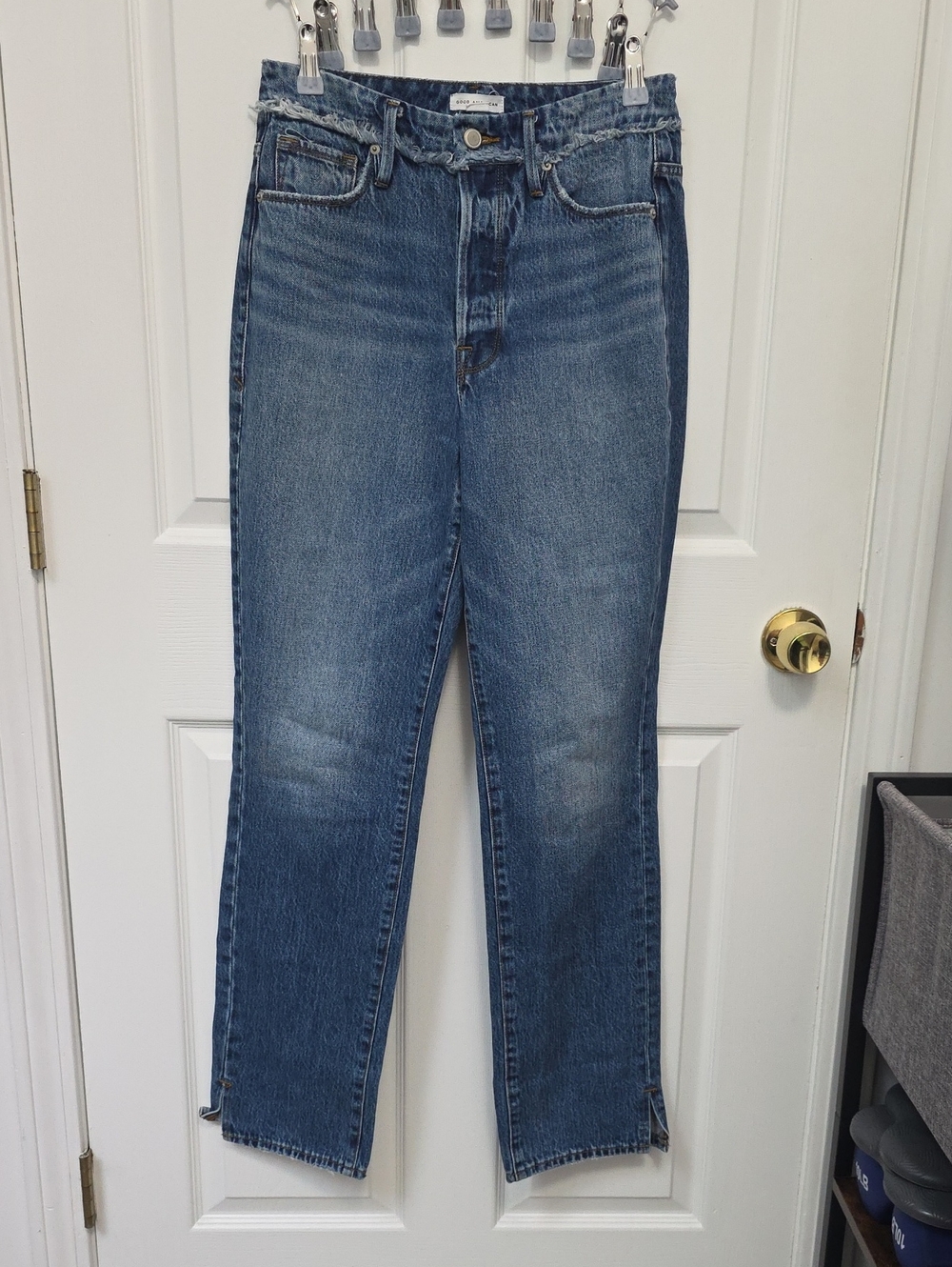 Good American Classic High-Rise Straight Leg Women’s Jeans - Blue